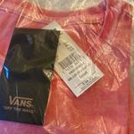 Vans NEW! Junior V Wash Front Knot Short Sleeve Cropped T-Shirt Top S Pink Wash Photo 3