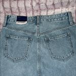 Old Navy Blue Gold Midi A-Line Skirt with Slit Photo 11