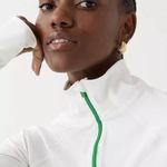 J.Crew Womens Cloudstretch Half-Zip Pullover Moisture Wicking White M Photo 1