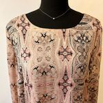 Culture Filigree Print Shift Dress Size Large Pink Photo 1