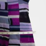 Alfani Women's Asymmetrical Pullover Blouse Navy Blue Purple Petite Large Photo 4