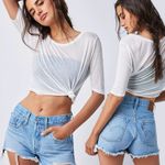 Levi's Free People Levi’s 501 High-Rise Denim Shorts in Luxor Heat Size 31 Cut Offs Photo 0