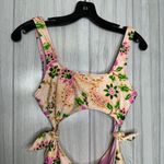 Aerie NWT Tie Cut Out One Piece Cheeky Swimsuit Lip Gloss Boho size S Small Photo 3