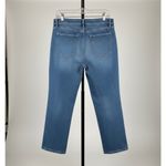 Loft Ann Taylor Made and Loved Straight Crop Jeans Blue 31/12 Denim Mid Wash # Photo 2