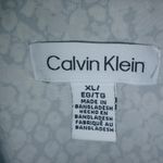 Calvin Klein XL Shacket Cargo Drawstring Belt Jacket in Light Gray Snakeskin Photo 11