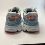 Hoka  Bondi 7 Women's Sneakers Light Blue Fog Glass Orange Size 8 Shoes Athletic Photo 10