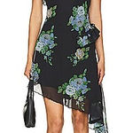 Free People  x REVOLVE Alma Ruffle Midi Dress in Dark Combo Photo 0