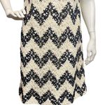 Talbots Women’s 8P Crochet Embroidered Lace Shift Chevron Lined Dress Photo 3