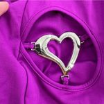 Waydamin cut out heart maxi dress bodycon purple sz L Size L Photo 5