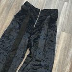 Proenza Schouler  Black Crushed Velvet Belted Pants size 2 Photo 8