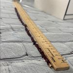 Stone Chip 16 in Necklace Garnet Gold tone Barrel Clasp Vintage Red Photo 6