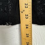 Loft Black Sheer Crochet Short Sleeve Blouse Womens XS Whimsigoth Boho Fall Top Photo 6