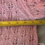 Old Navy Women’s Y2K Purple Open Knit Deep V-Neck Lightweight Sweater Size Large Photo 4