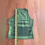 🎈🎈🎈Green Cropped Sleeveless Sweater Size S Green Photo 4