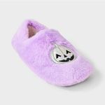 Women’s Iridescent Pumpkin Faux Fur Slipper Socks Photo 3