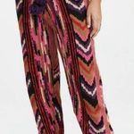 Farm Rio  Red Stripes Patches Sweater jogger Pants size small Photo 0