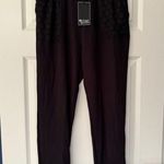 Michael Lauren  BlackSweatpants with Lace Pockets Large in size Photo 2