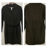 MNG · Small · Wool Blend · Belted Long Coat · Button Front · Olive Green Photo 8