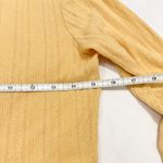 American Eagle Light Mustard Ribbed Long Sleeve Shirt Photo 5