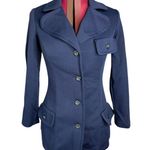 Sailing Jacket knit 1950s navy blue Size 10 Photo 0