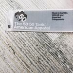 American Apparel NWOT 50/50 Custom Red Bleach Tie Dye Crinkle Tank Top Medium Photo 6