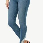 Sofia Vergara‎ Jeans Size 12 Hi Rise Skinny Ankle Jeans Raw Hem 30x27 Stretch Blue Photo 0