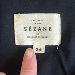 Sézane Black Wrap-Style Long Sleeve Dress Size 34 (XS) Photo 5