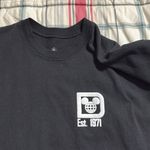 Disney  spirit jersey sz small black long sleeve white raised lettering pullover Photo 5