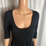 The Vanity Room  Women's Size Small Black Asymmetrical Hem Dress 3/4 Sleeve Photo 1