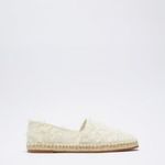 ZARA NEW LOW HEELED FABRIC ESPADRILLE WITH SPUN TOPSTITCHING WOMENS Photo 3