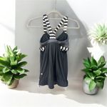 Lululemon  Rest Less Tank Top Black White Stripe
Built in Sports Bra Size 2 Photo 2