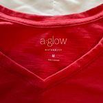 a glow A:glow Maternity Tee. Size Medium. Pink Photo 2