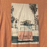 Bella Canvas Coral short sleeve tee Volkswagen Bus Van Beach Print Small Photo 1