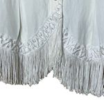 Vintage 18th St White Button‎ Down Fringe Trim Lace Collar Vest Medium 80s 90s M Photo 8