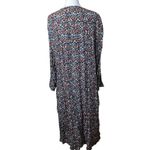 ZARA Floral Print Midi Dress XL Forest Goblincore Dark Cottagecore Primitive Photo 6