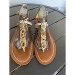 Coach NWT Sieannah Snake Print Leather Thong sandals 11B Photo 7