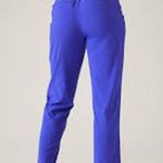 Athleta Brooklyn Mid Rise Ankle Pant Womens Size 10 Tall Blue Purplish Long Photo 2