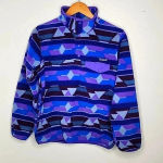 Patagonia  Synchilla Guatemalan Tango Blue Purple Aztec Snap-T Pullover Small Photo 1