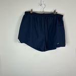 Champion Women’s Large Navy Athletic Shorts Lined Running Gym Shorts Stretch Photo 1