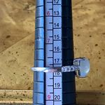 Genuine Aquamarine Sterling Silver Heart Ring Size 8 Photo 7