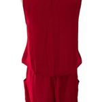 ZARA  Red Romper with Pockets Women Size Medium | 4-20 Photo 1