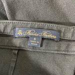 Brooks Brothers Womens Black Side-Zip Stretch Cotton Pants - Size 6 - Flat Front Photo 3