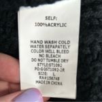 Racheal Lantern Cable Knit Pullover Sweater L | Dolman Sleeve Oversized Knit Black Size L Photo 12