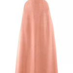 H&M Conscious Satin Maxi Backless Dress Rose Pink Formal Gown Size 8 Photo 0
