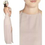 Show Me Your Mumu off back HALTER maxi DRESS SMALL BEIGE bridesmaid Photo 1