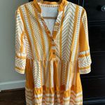 Orange and White patterned sundress Size M Photo 0