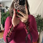 Free People maroon ribbed waffle knit thermal mock neck Photo 1