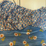 Place Nationale Cropped Blue Floral “La Precheur Top” Photo 9