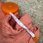 Urban Outfitters Orange Cotton Gauze Button-Up Romper Cinch Waist Size Large Photo 5