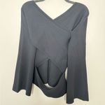 Carlisle  ribbed navy sweater size medium Photo 6